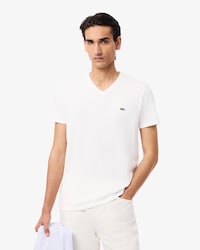 Remera De Algodón Pima Con Cuello En V