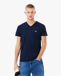 Remera De Algodón Pima Con Cuello En V
