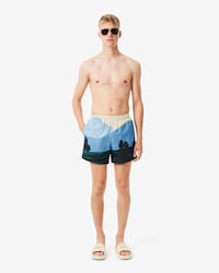 Shorts de Baño con Estampa Landscape