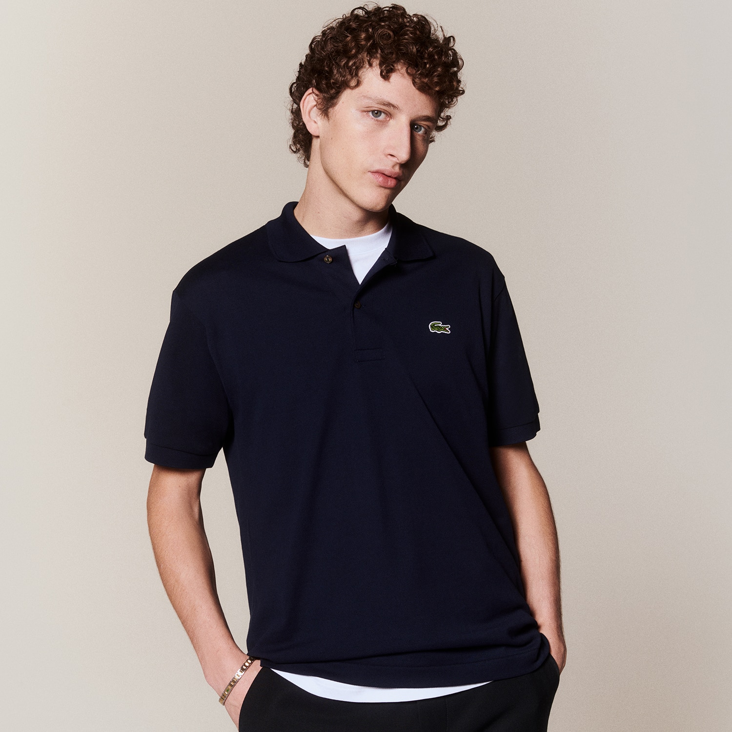 Camiseta Oversized com Estampa nas Costas Lacoste em Malha