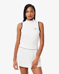 Remera sin mangas Tennis Heritage con detalle de insignia Ultra Dry