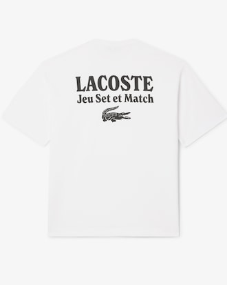 Camiseta Estampada de Malha Pesada de Caimento Folgado