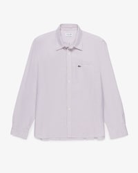 Camisa Oxford Listrada com Caimento Regular