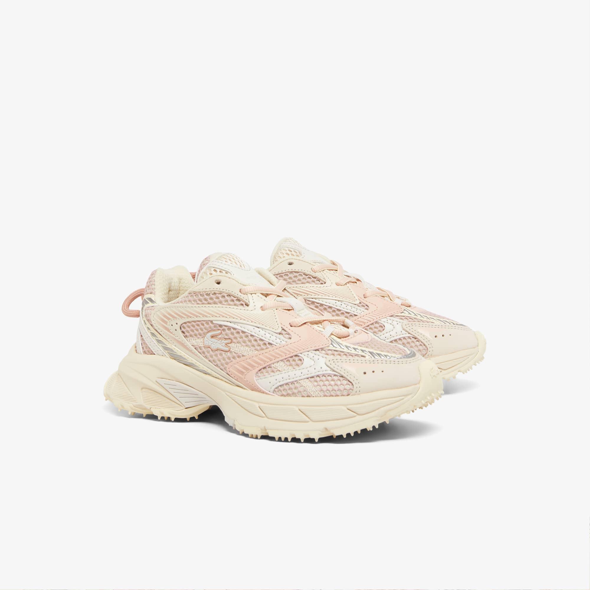 Tênis de Malha Feminino L003 Neo Shot Lacoste em Dois Tons
