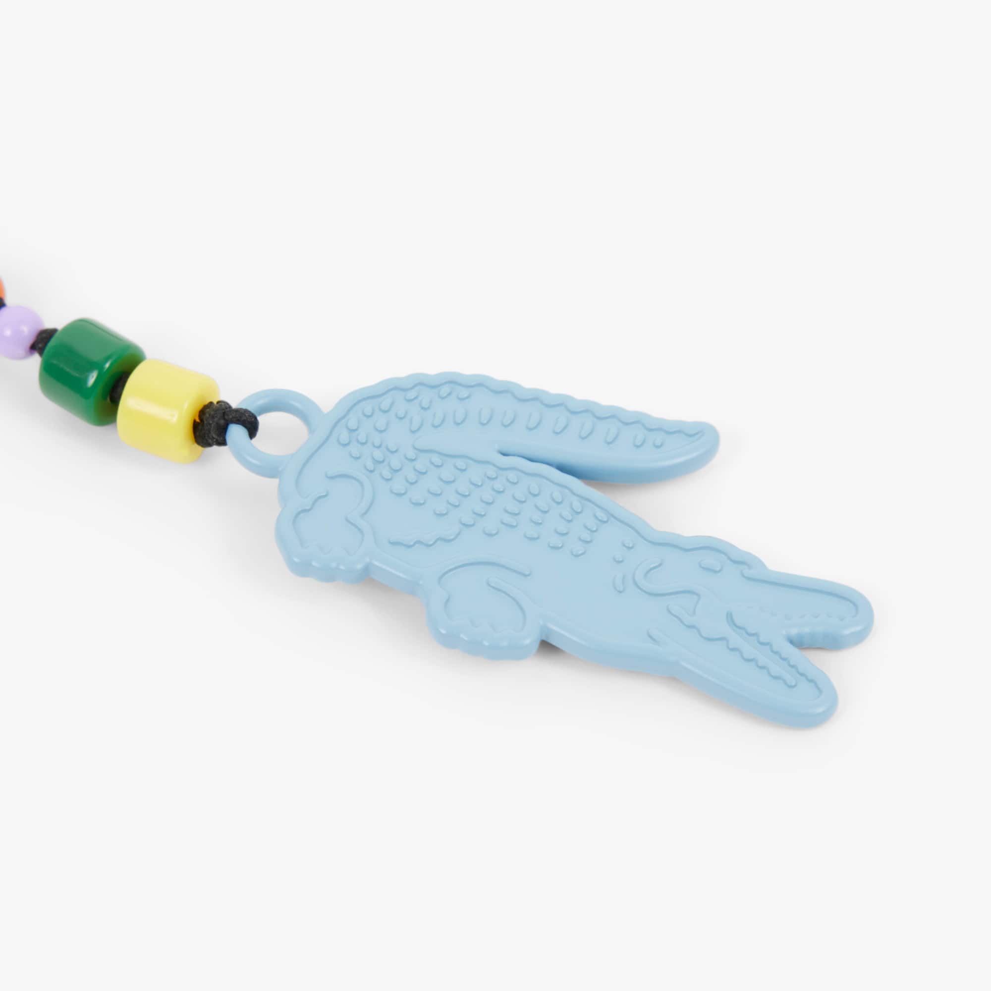 Chaveiro com Pingentes Crocodilo, Coração e Letra L - Pingentes