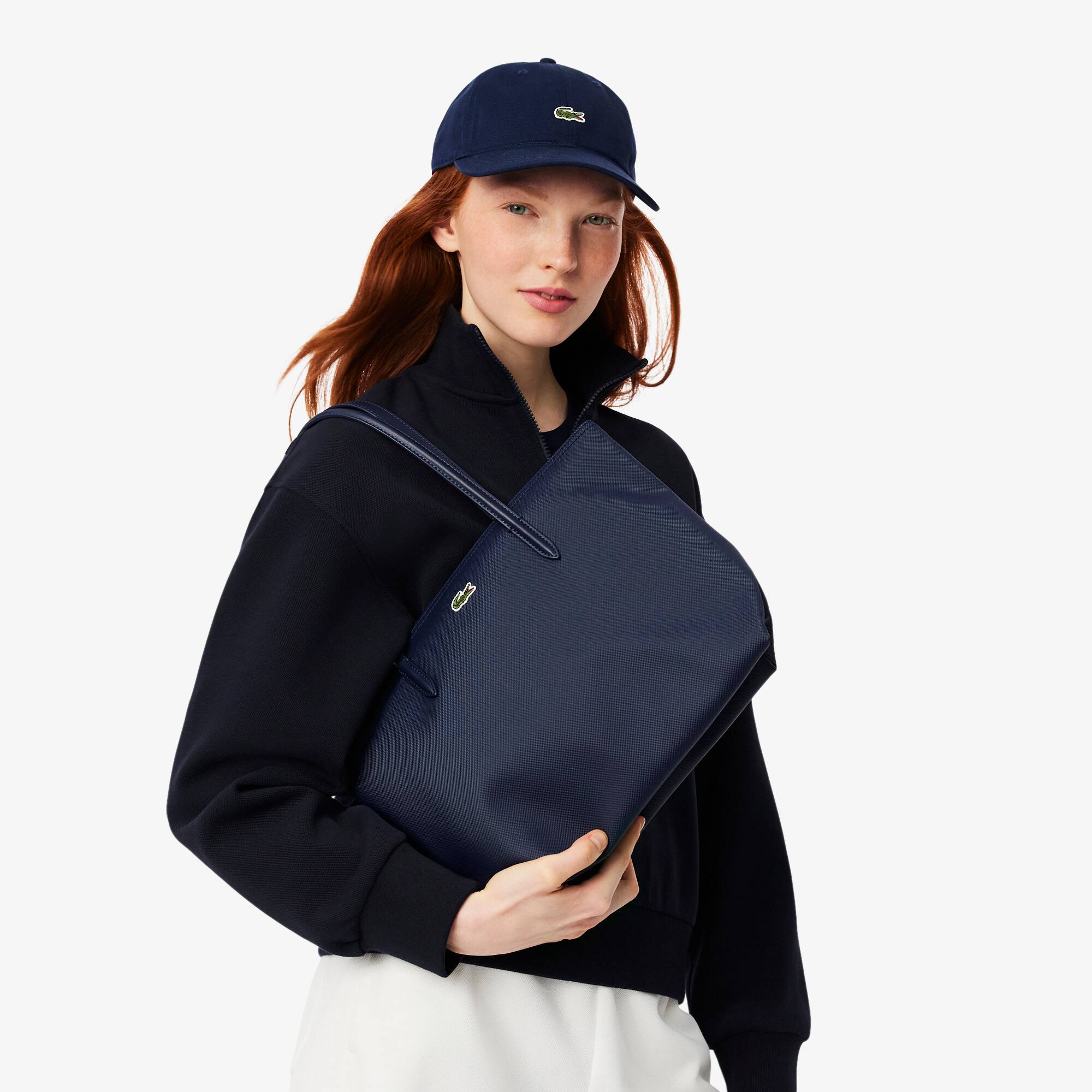 Bolsa Pequena Lacoste Tote L.12.12 em Mini-Piqué Frete Grátis