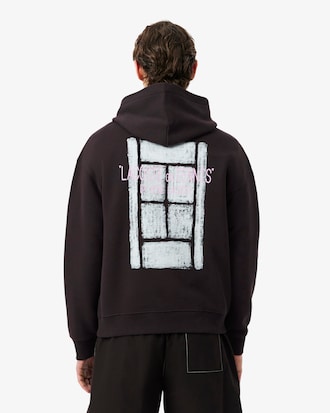 Multi Print Fleece Hoodie