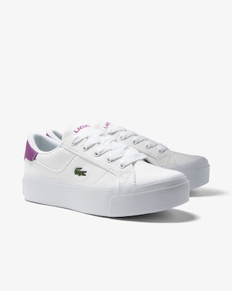 T&ecirc;nis feminino Lacoste Ziane Platform em tecido