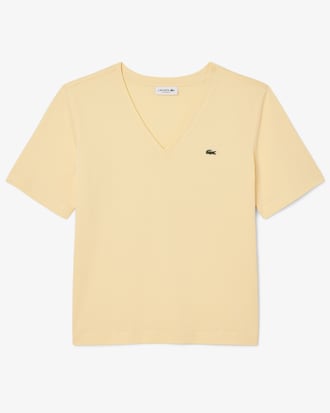 Remera de Algod&oacute;n Suave Cuello en V Fit Relax