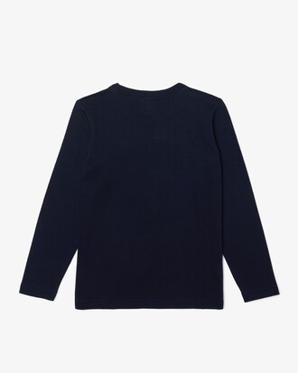 Camiseta infantil decote careca em j&eacute;rsei