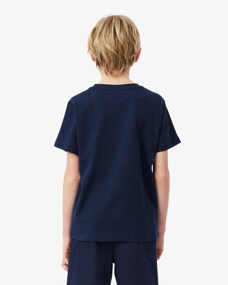 Crocodile Print Cotton T-shirt