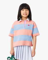 Polo de rugby oversized de algod&oacute;n de rayas
