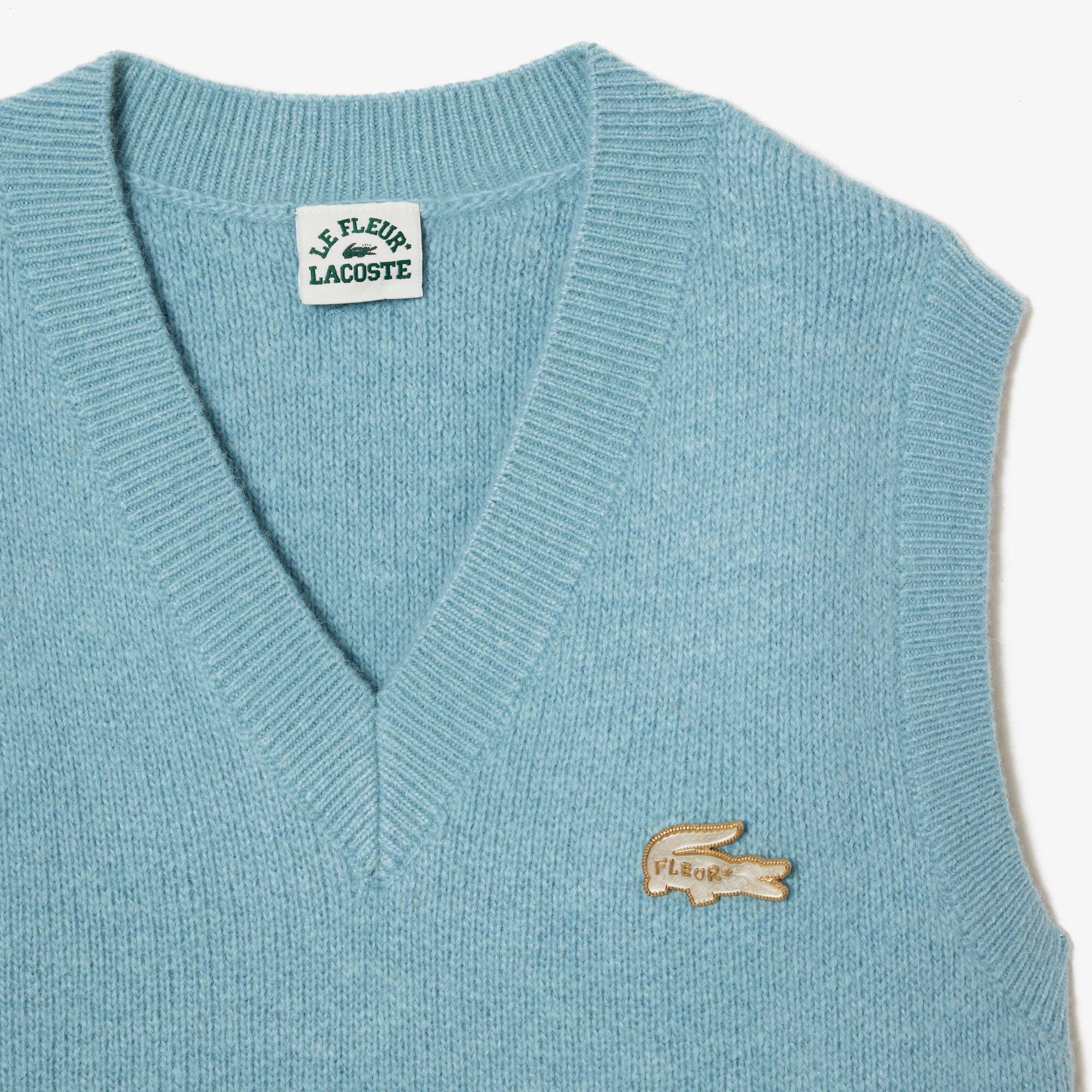 Colete em Gola V Lacoste x le FLEUR - Moletons Masculinos