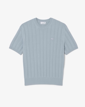 Sweater de manga corta de canal&eacute; fluido