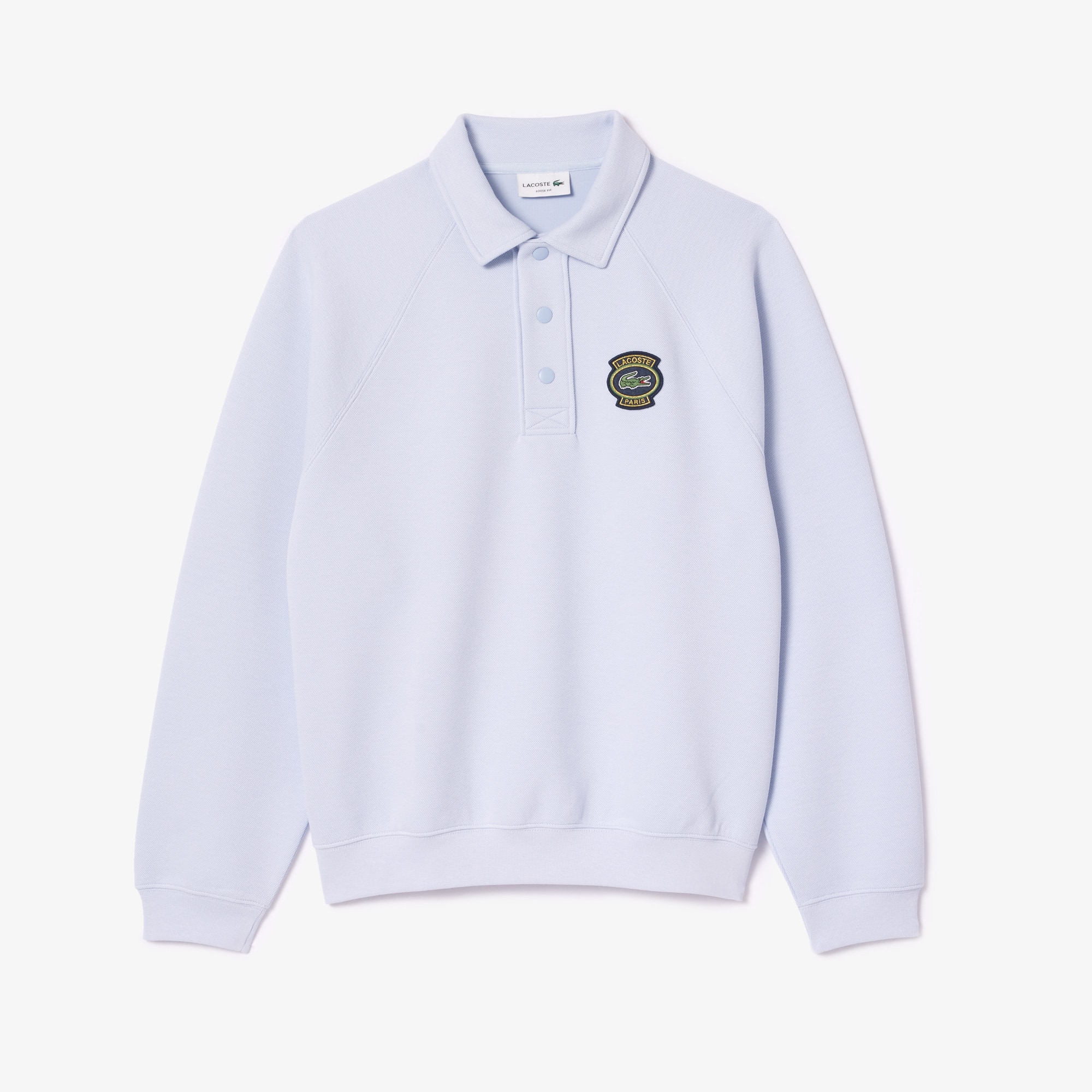 Blusa Moletom solta Gola Polo em piqué | Lacoste BR