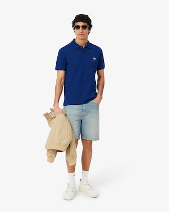 Bermuda em Denim com Ajuste Reto