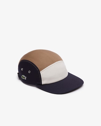 Bon&eacute; Jockey em sarja de algod&atilde;o com colorblock