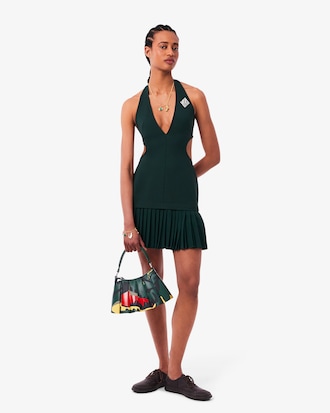 Cartera De Cuero Peque&ntilde;a Runway Lenglen Con Estampado De Cocodrilo