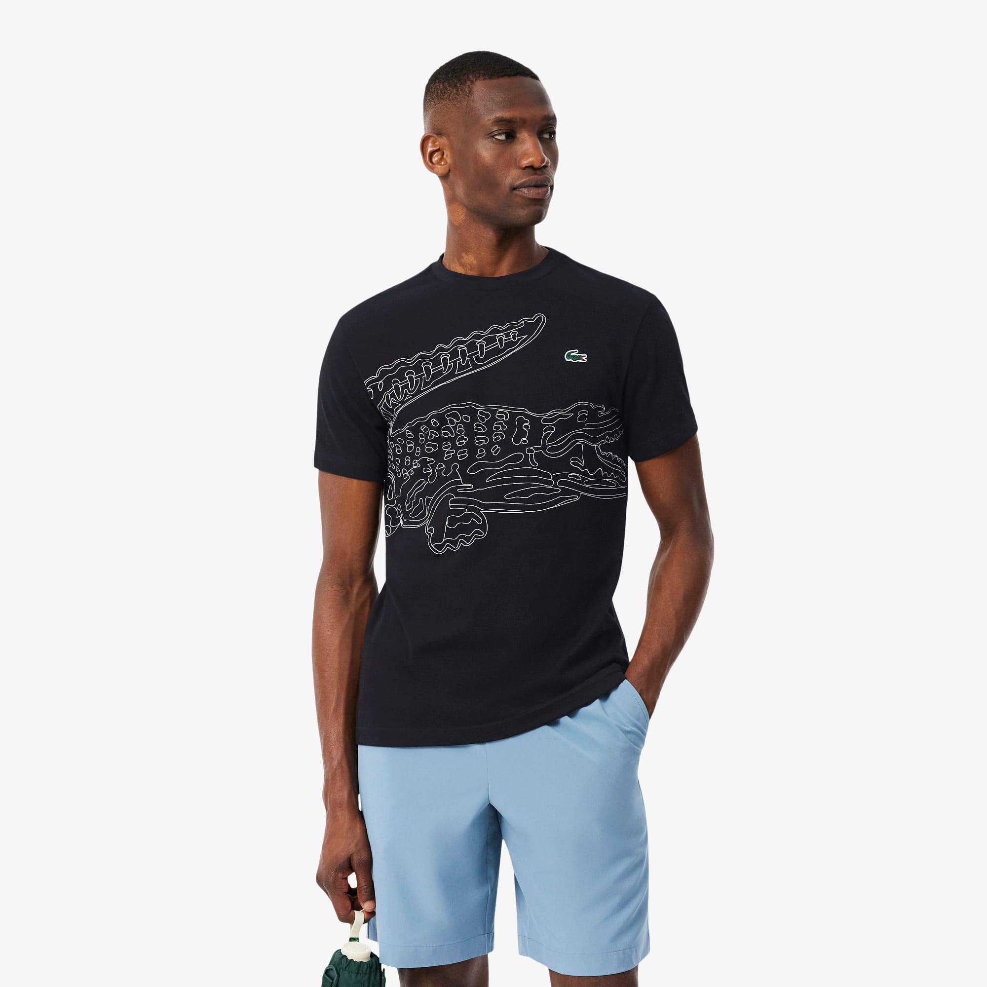 Camiseta com Estampa Lacoste de Crocodilo Ultra Dry