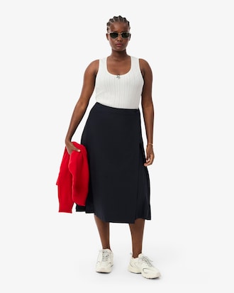 Regata de Algod&atilde;o de Malha Pointelle Slim Fit