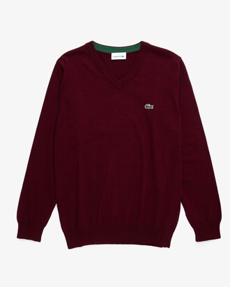 Suéter em Algodão com Gola V