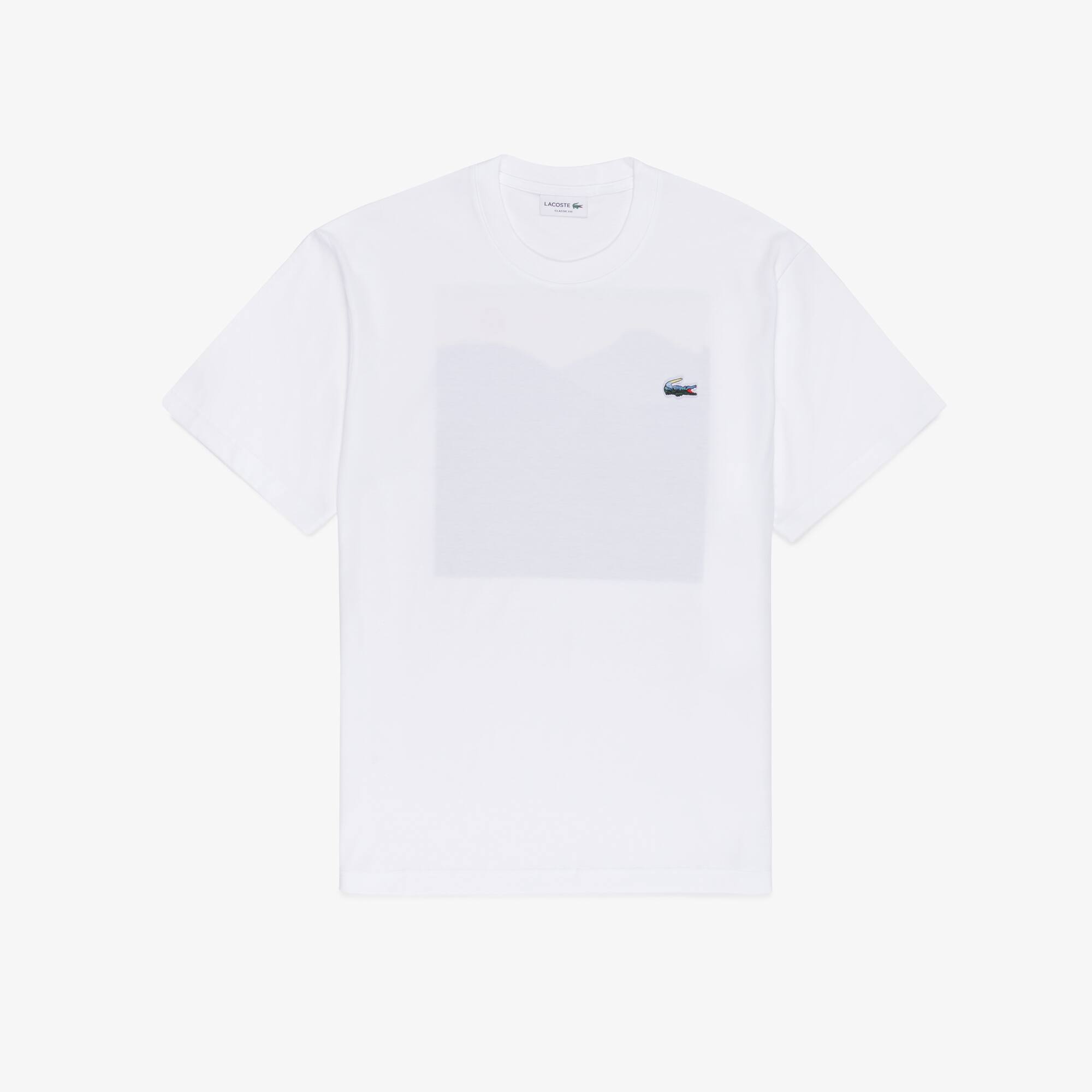 t_m_303様 Camiseta com Estampa nas Costas Lacoste em Malha