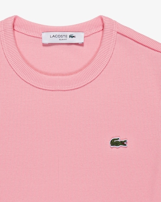 Remera De Algodón Acanalada Al Cuerpo