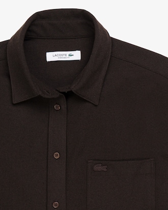 Camisa de Franela El&aacute;stica Oversized