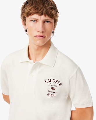 Polo de petit piqu&eacute; de corte cl&aacute;sico bordado