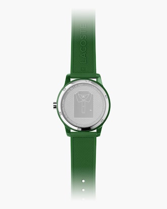 Rel&oacute;gio masculino Lacoste 12.12 com pulseira verde de silicone