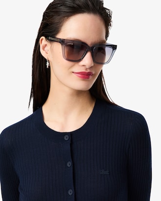Campera de punto de lana merina en punto de canal&eacute;