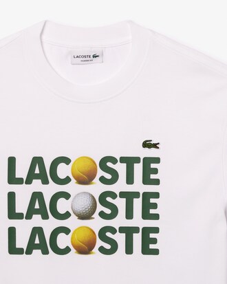 Camiseta de Algod&atilde;o Pesado com Estampa de Bola