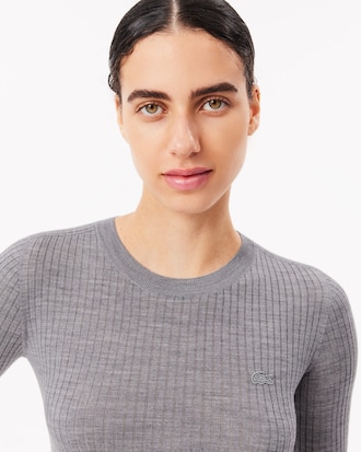 Su&eacute;ter de Gola Ol&iacute;mpica de Malha Merino 3D