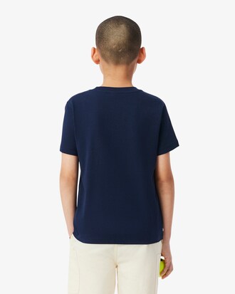 Camiseta de Algod&atilde;o com Estampa de T&ecirc;nis