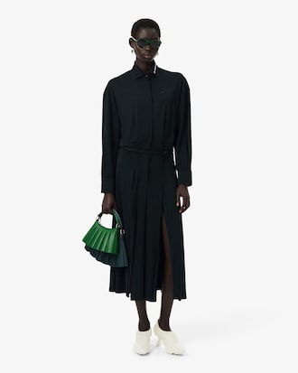 Vestido Maxi Polo Plissado Runway