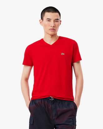 Remera De Algod&oacute;n Pima Con Cuello En V