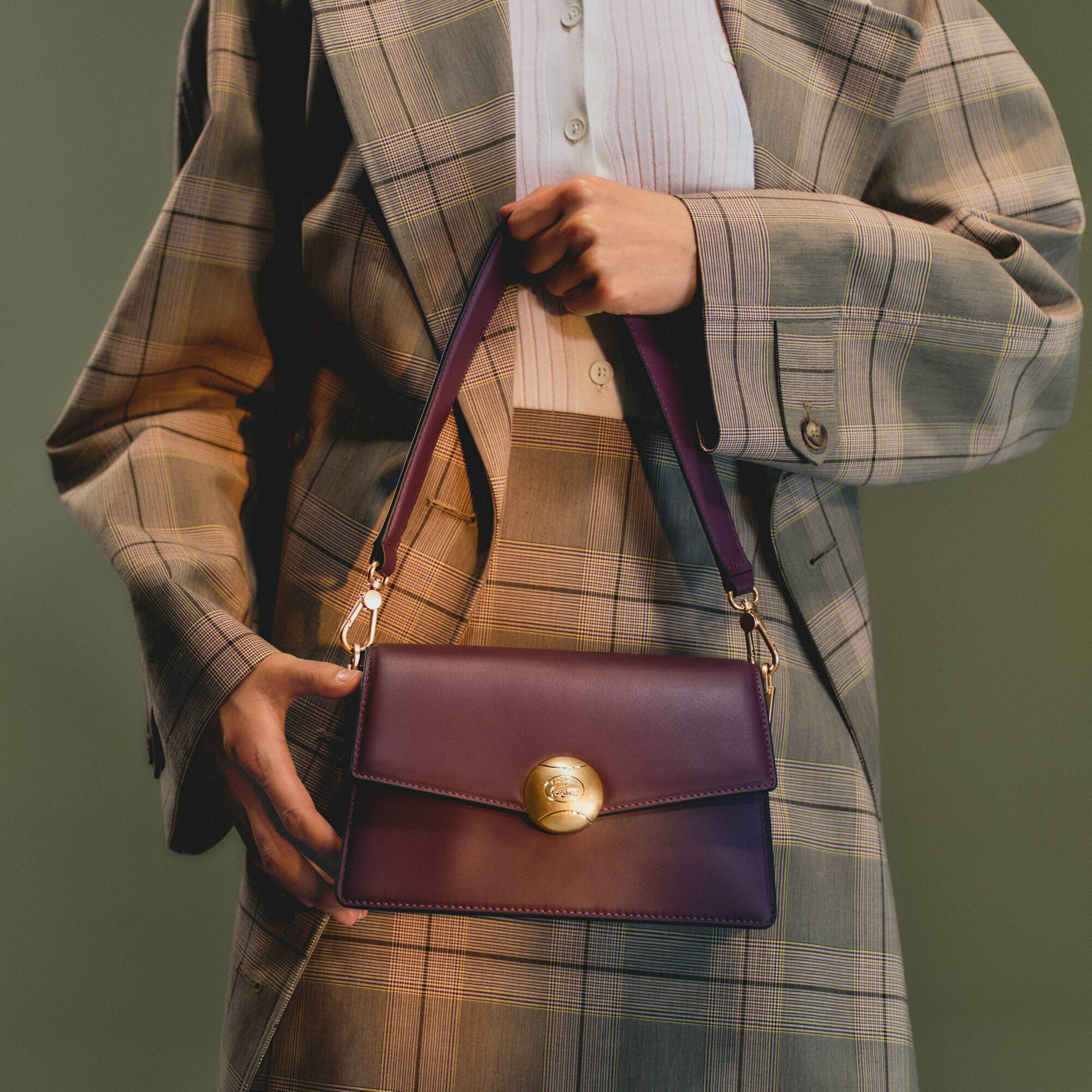 Bolsa Lacoste Bag Bliss de Tênis Média em Couro Estampado