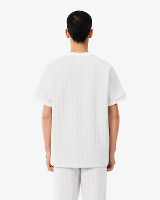 Camiseta Jacquard com Monograma