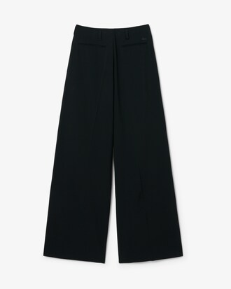 Pantal&oacute;n de Lana Mixta de Corte Amplio de Pasarela