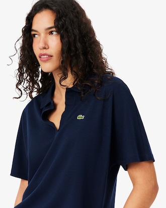 Camisa Polo Fluid Piqu&eacute; Ajuste Folgado