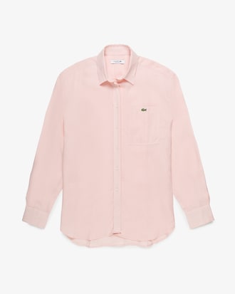 Camisa de Linho Listrada Oversized