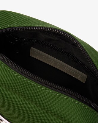 Bolsa masculina vertical Lacoste Neocroc em fibra reciclada