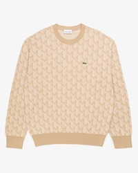 Su&eacute;ter Masculino em Jacquard de Algod&atilde;o com Modelagem Relaxed