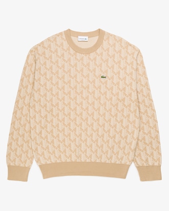 Su&eacute;ter Masculino em Jacquard de Algod&atilde;o com Modelagem Relaxed