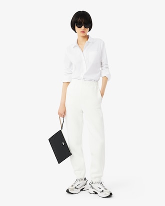 Camisa de modelagem ajustada em Algod&atilde;o Stretch