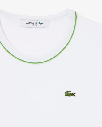 Camiseta de Malha com Acabamento Contrastante