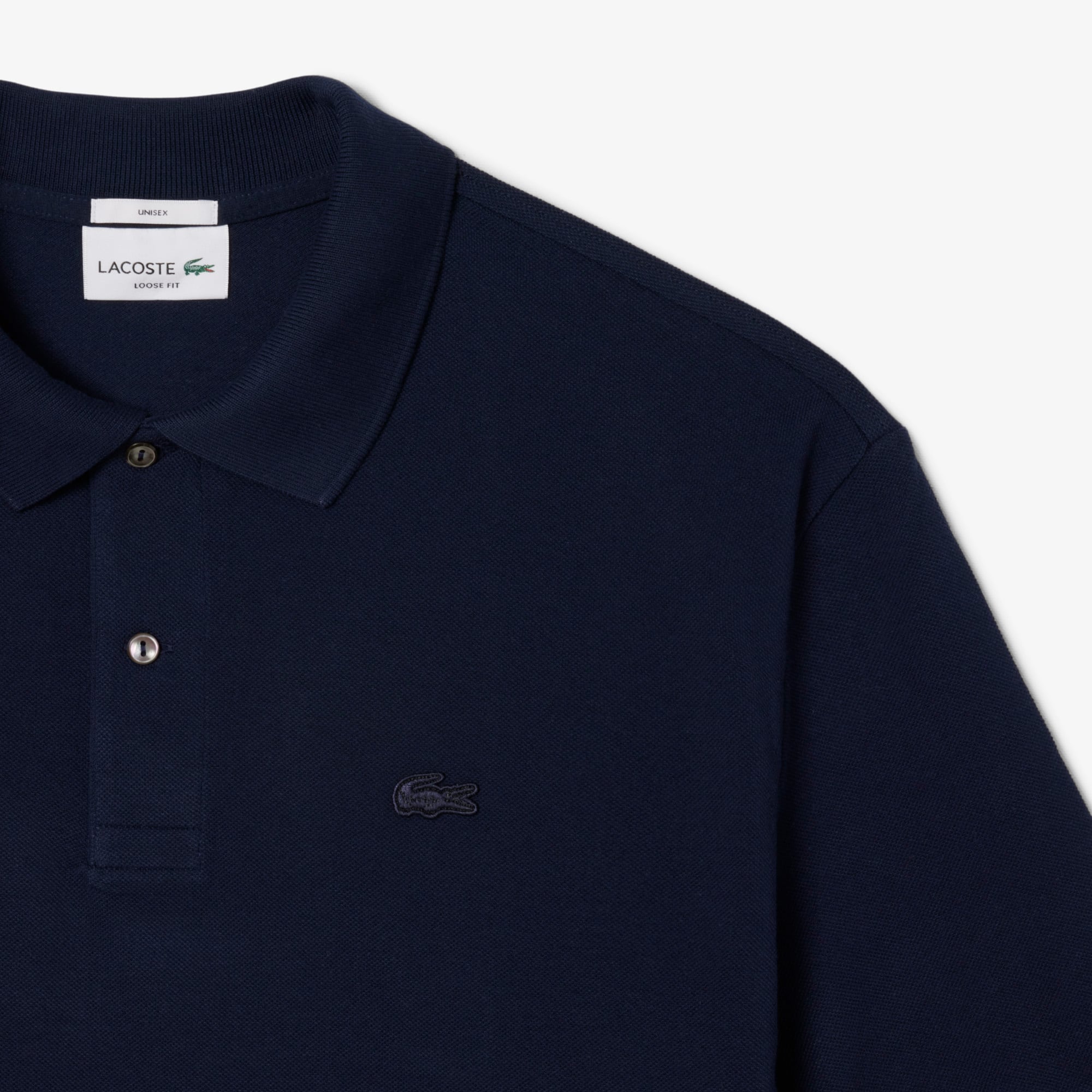 Camiseta Polo Masculina Lacoste Piqué com Caimento Folgado