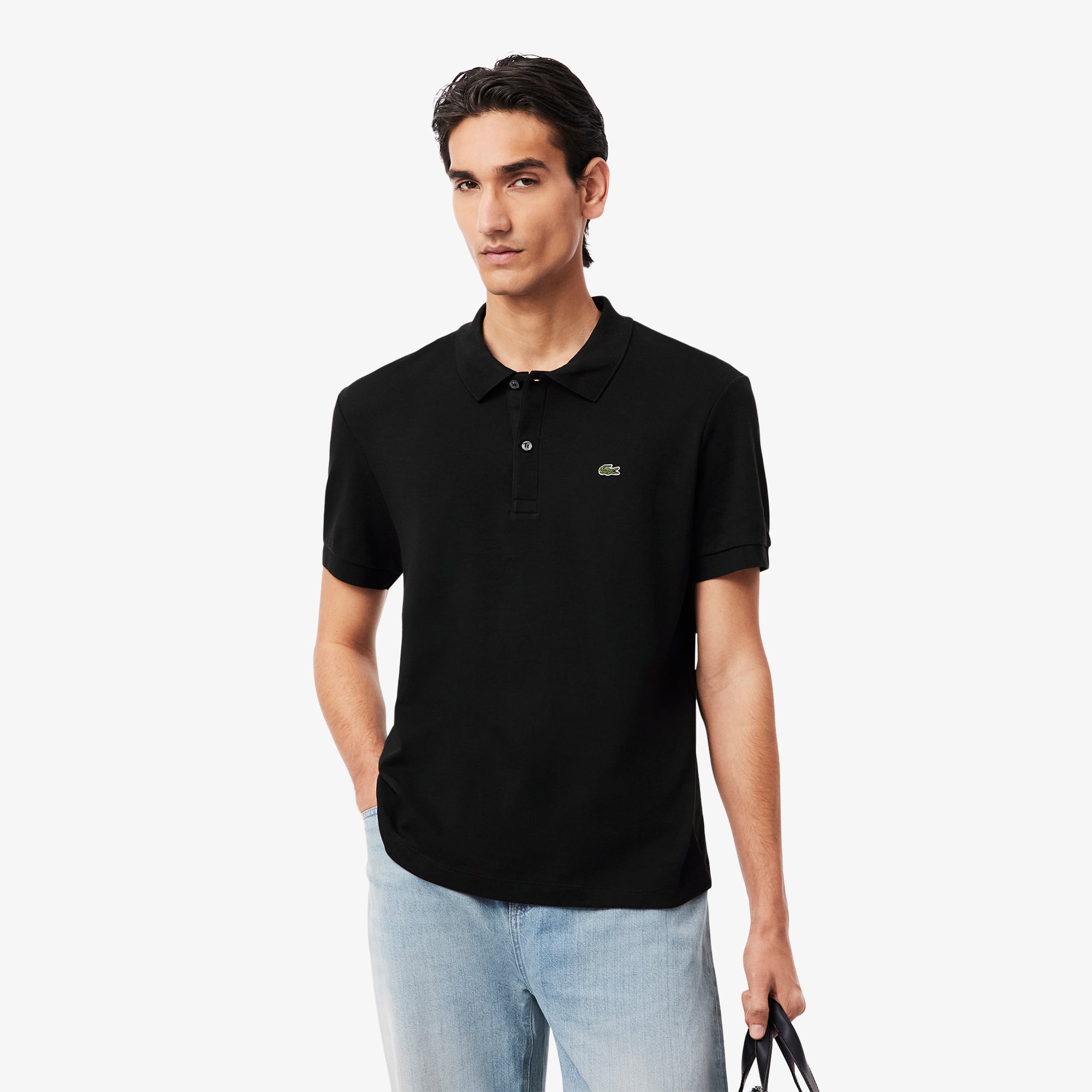 Camisa Polo Clássica Lacoste Regular Fit em Algodão Pima