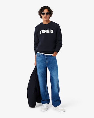 Jersey de Cuello Redondo de Jacquard Tennis