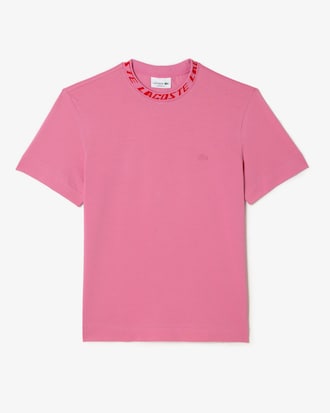 Remera de hombre Lacoste regular fit con detalle de la marca en el cuello
